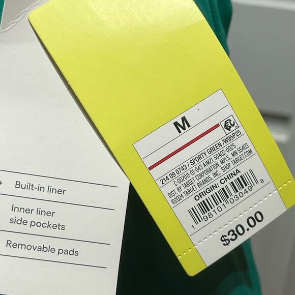 All In Motion Women's Zip-Front Mesh Active Dress, Size M - Green, NWT - Picture 11 of 11